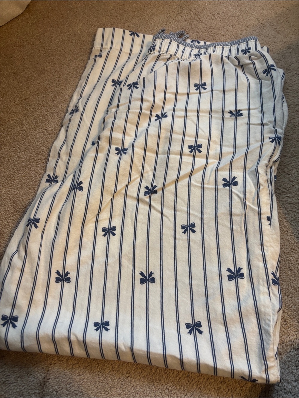 Aerie Striped Navy & White Lounge Pants